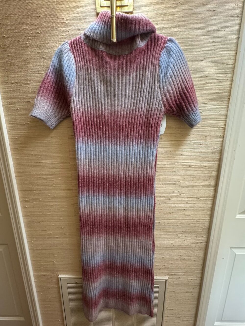 Heartloom Mariana Pastel Striped Midi Sweater Dress Size L NWT - Picture 2 of 6